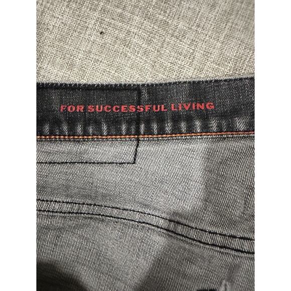 Diesel Jeans Mens 32x32 Black Denim D-Fining Italian Selvedged Button Repairable - Picture 15 of 16